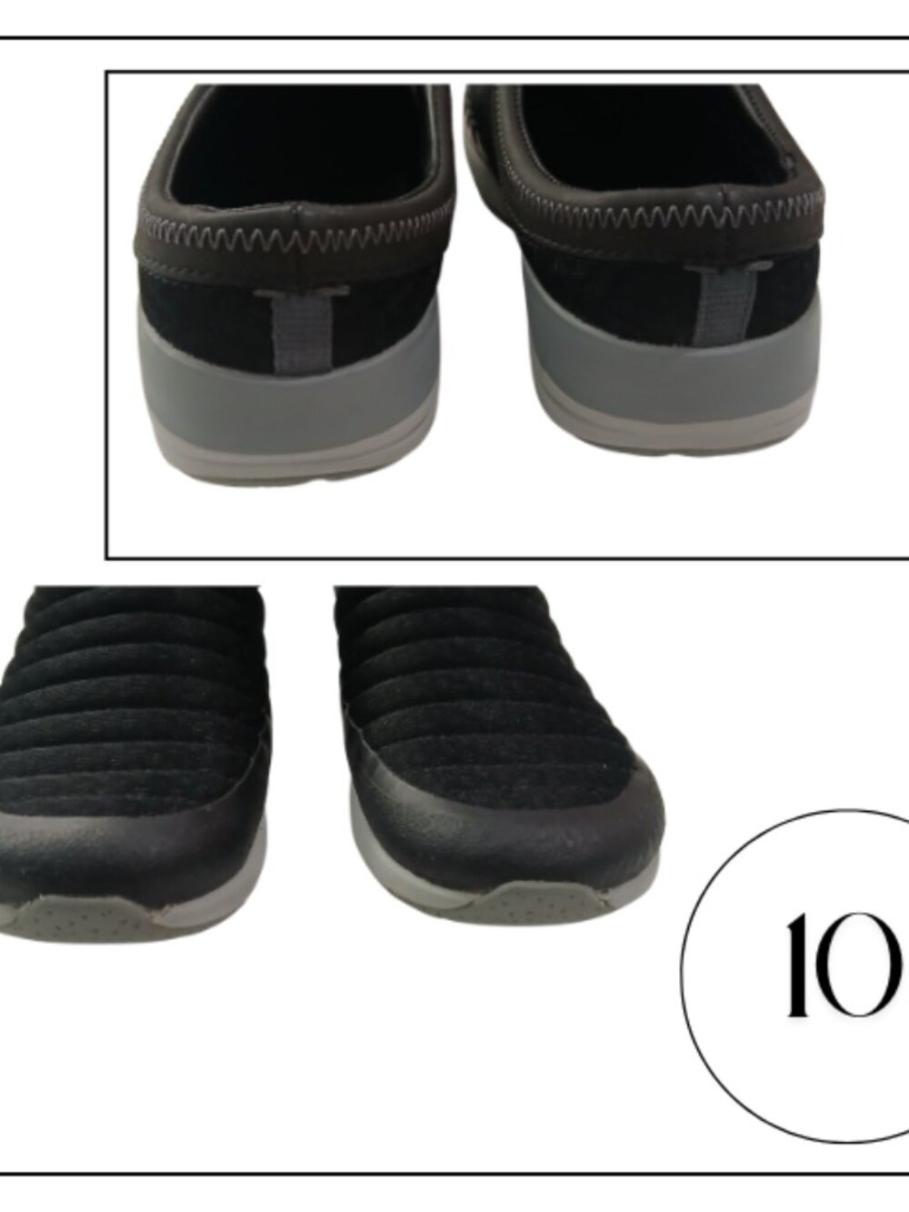Merrell Black Quilted Slip-On Athletic Shoes - Picture 2 of 6